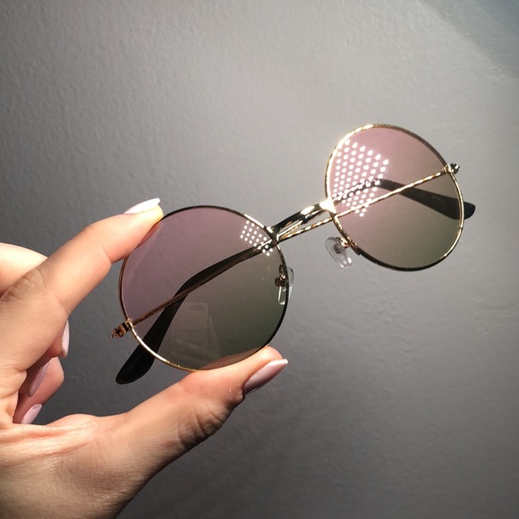 BLULU - ROUND SUNGLASSES (WATERMELON) - Picture 1 of 5